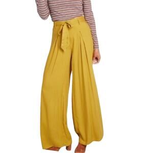 New Jack BB Dakota Hold On Tight Wide Leg‎ Pant Yellow Size S